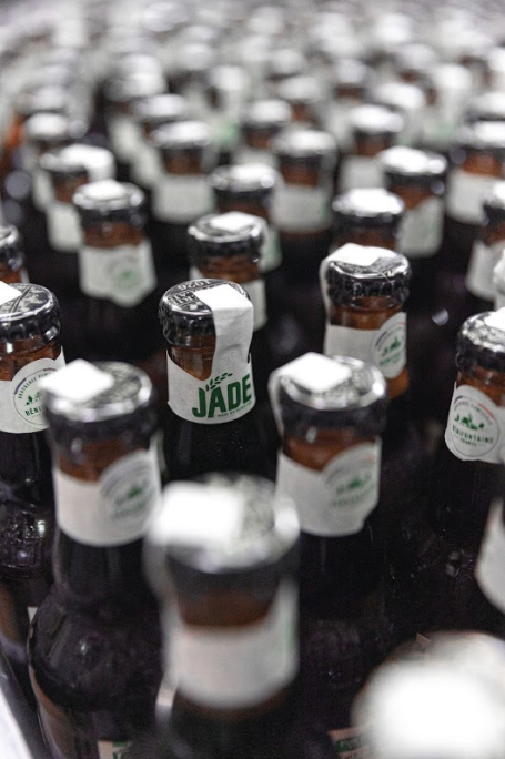 Les bières bio, dont la pionnière la Jade de la Brasserie Castelain, ne représentent à ce jour que 1% du marché. Crédit : OP1C